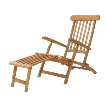 Chaise longue AXI Costa en bois de teck