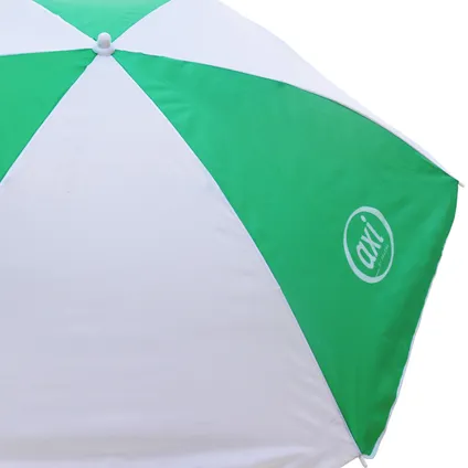 AXI Nick Picknicktafel voor kinderen in bruin met parasol in groen/wit Picknick 8