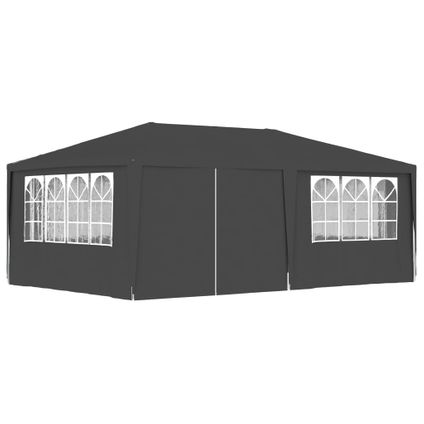 Maison du'monde - Tente de réception et parois latérales 4x6 m Anthracite 90 g/m²