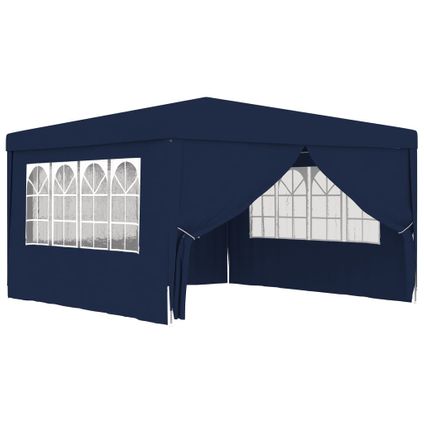 Maison du'monde - Partytent met zijwanden professioneel 90 g/m² 4x4 m blauw
