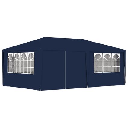 Maison du'monde - Tente de réception avec parois latérales 4x6 m Bleu 90 g/m²