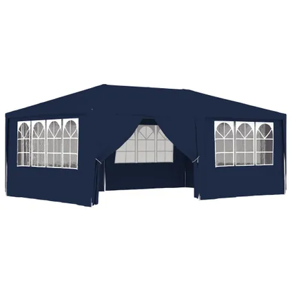 Maison du'monde - Tente de réception avec parois latérales 4x6 m Bleu 90 g/m² 2