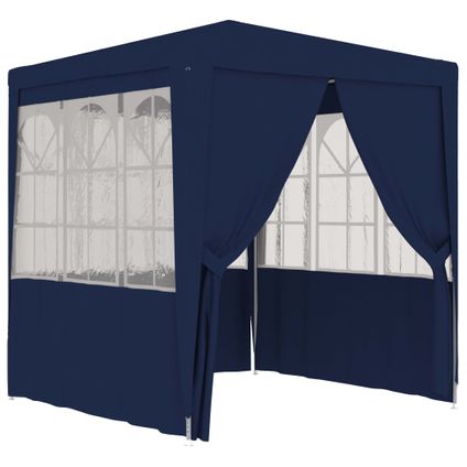 Maison du'monde - Tente de réception avec parois latérales 2,5x2,5 m Bleu 90 g/m²