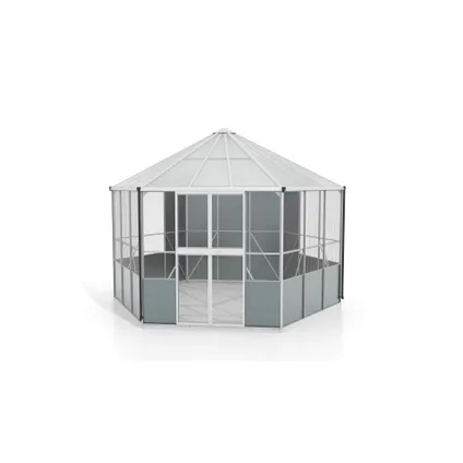 Vitavia vogelhuis Circus 9000 geanodiseerd aluminium polycarbonaat 6mm 9m² 2