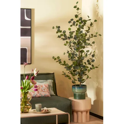 Mica Decorations Kunstboom Eucalyptus - 30x30x150 cm - Polyester - Groen 4