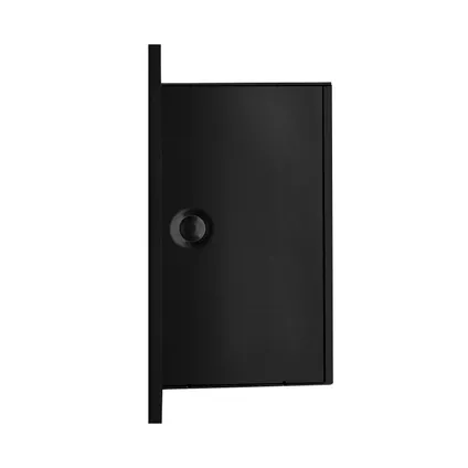 EAVY - Porte-rouleau de papier toilette encastré en acier inoxydable noir 2