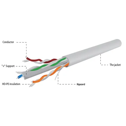 CableXpert - Câble LAN UTP CAT6 (CCA premium) rigide, 305 mètres 3
