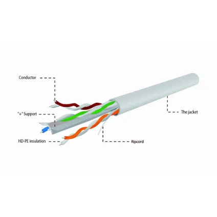 CableXpert - Câble Lan UTP Cat6 (premium CCA) rigide, 100 mètres 3