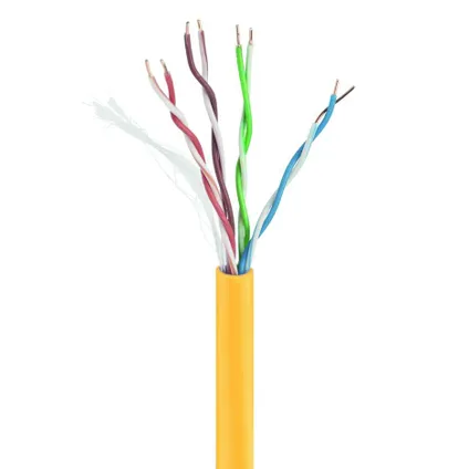 CableXpert - Câble UTP Cat5E Lan (CCA) rigide, 305 mètres - Jaune 2