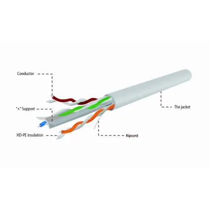 CableXpert - Câble LAN CAT6 UTP (CCA), flexible, 100 m 3
