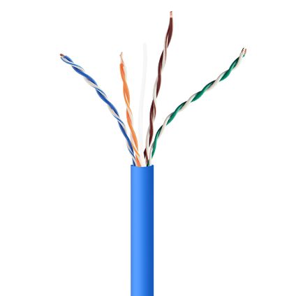 CableXpert - Câble LAN UTP Cat5E (CCA) rigide, 305 mètres - Bleu