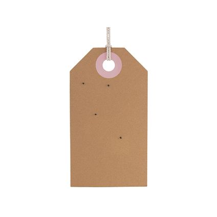 Present Time - Memo Board Tag Large - Roze