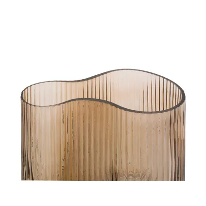 Present Time - Vase Allure Wave - Marron sable 4