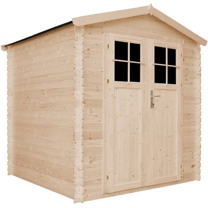 Timbela M343F - Abri de jardin en bois 3,53 m2 - sans plancher - Porte verrouillable de haute qualité