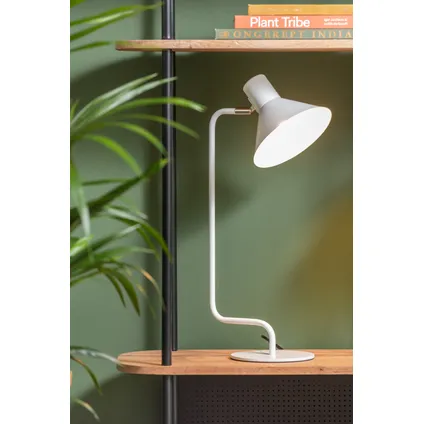 Leitmotiv - Lampe de table Bureau Courbe - Blanc 5
