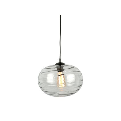 Leitmotiv - Lampe suspendue Glamour Sphère - Gris