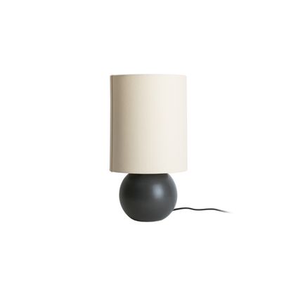 Leitmotiv - Lampe de table Alma Ball - Noir mat