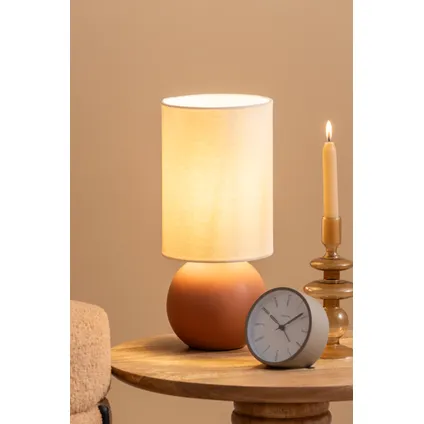 Leitmotiv - Lampe de table Alma Ball - Marron caramel mat 4