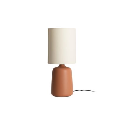 Leitmotiv - Lampe de table Alma Straight Large - Marron caramel