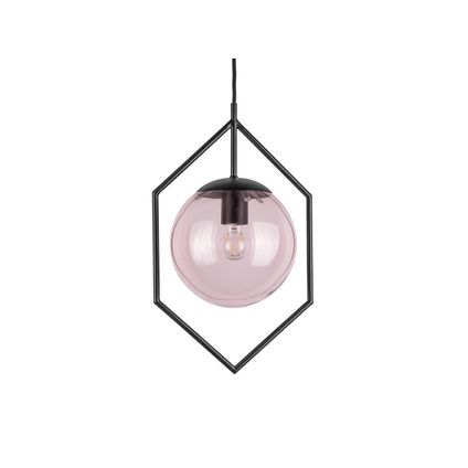 Leitmotiv - Lampe Suspendue Diamond Framed - Rose
