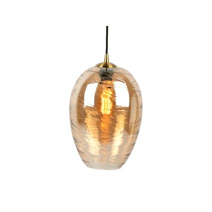 Leitmotiv - Hanglamp Glamour Cone - Amberbruin