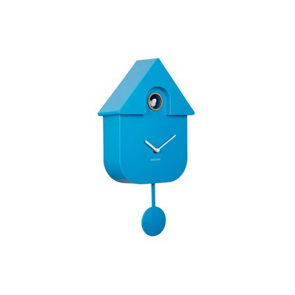 Karlsson - Horloge Murale Coucou Moderne - Bleu Vif