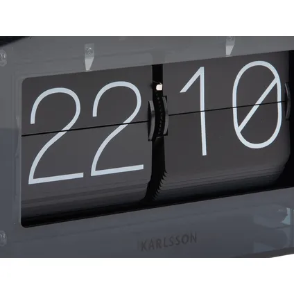 Karlsson - Horloge de table Boxed Flip - Noir 4