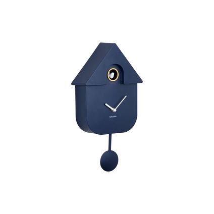 Karlsson - Horloge Murale Coucou Moderne - Bleu Foncé