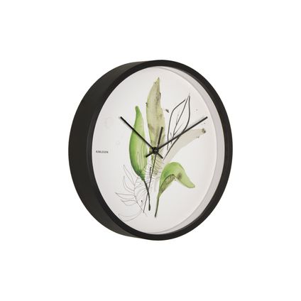 Karlsson - Horloge murale Feuilles Botaniques - Vert jungle