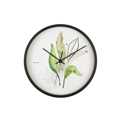 Karlsson - Horloge murale Feuilles Botaniques - Vert jungle 2