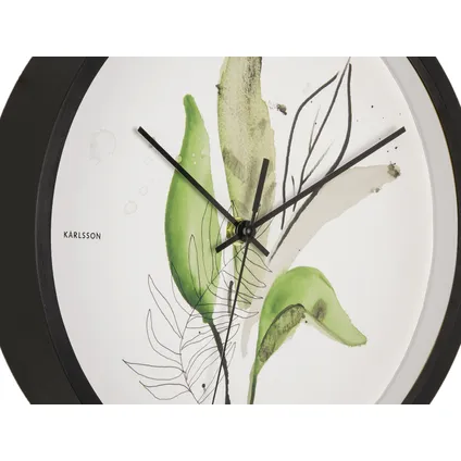 Karlsson - Horloge murale Feuilles Botaniques - Vert jungle 4