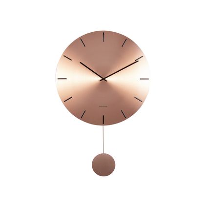 Karlsson - Horloge murale Pendule Impressionnante - Cuivre
