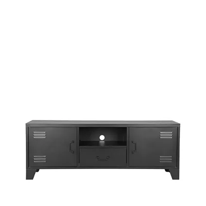 LABEL51 Tv-meubel Fence - Zwart - Metaal - 150cm breed 3