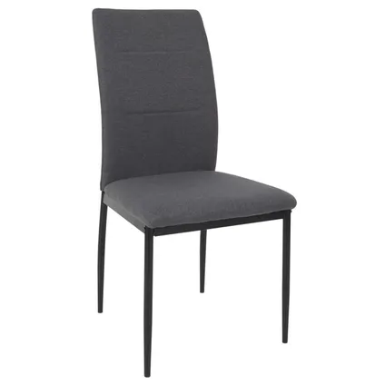Eettafel-set met 4 stoelen 120x75x70cm - Bruin/Zwart/Grijs 3