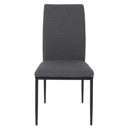 Eettafel-set met 4 stoelen 120x75x70cm - Bruin/Zwart/Grijs 4