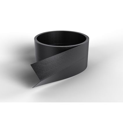 Mac Lean L-hoekprofiel - Smart Profile - zwart - PVC - zelfklevend - 2,5x2,5cm - rol van 260cm