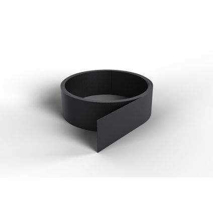 Profilé plat Mac Lean - Smart Profile - noir - PVC - adhésif - 3cm - rouleau de 260cm