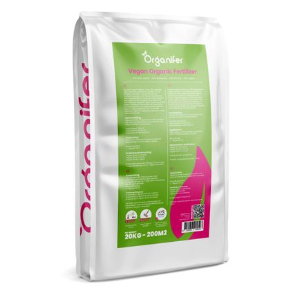 Organifer - Vegan Plantaardige Meststof (20 kg – voor 200 m2)