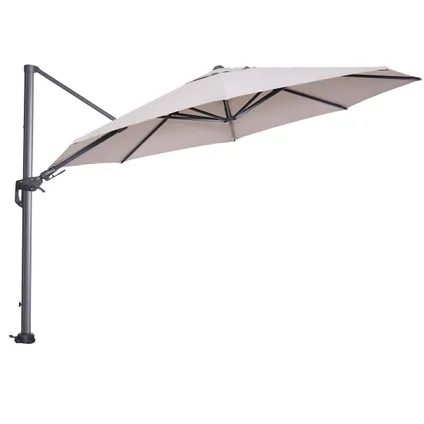 Garden ImpressionsHawaï parasol flottante Ø350 cm - cadre en carbone noir - sable de tissu 4