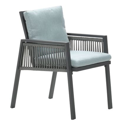Garden Impressions Brendon lounge dining stoel - mint grijs