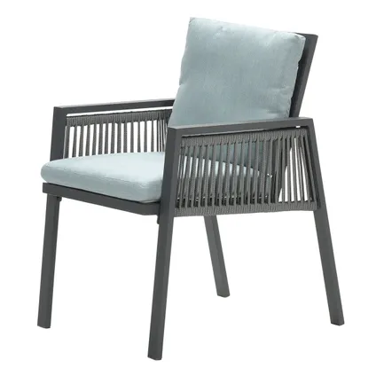 Garden Impressions Brendon lounge dining stoel - mint grijs 4