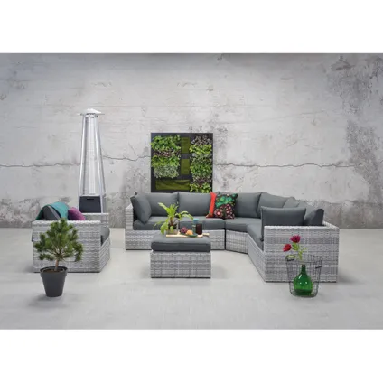 Garden Impressions Carlo loungeset 5-delig XL - licht grijs 2