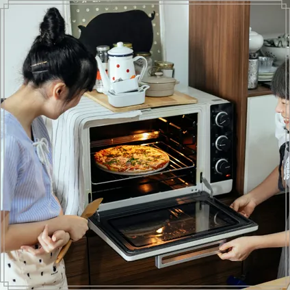 OTIX Plaque pour four à pizza Plaque de cuisson Ø 32 cm 3