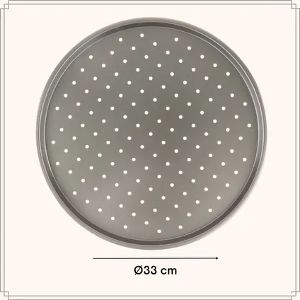 OTIX Plaque pour four à pizza Plaque de cuisson Ø 32 cm 5
