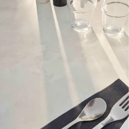 Table de jardin 60 x 60 cm inclinable Oviala Opéra stratifié béton gris clair 5