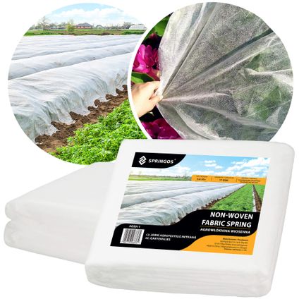Toile de Protection pour Plantes - 17g/M2 - 10x3.2 M - Blanc