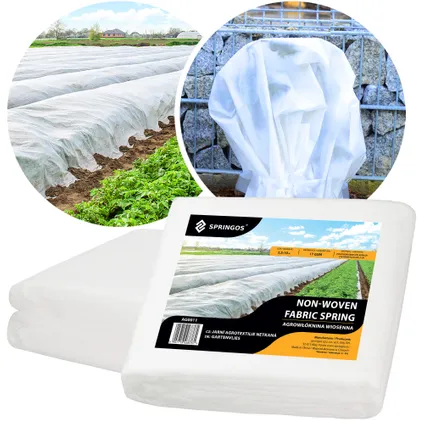 Toile de Protection pour Plantes - 17g/M2 - 10x3.2 M - Blanc 5