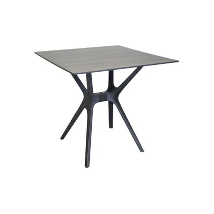 SenS-Line - Table de Jardin Jasper - Plastique - 80cm - Gris