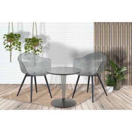 Sens-Line - Casper - Table de jardin - Ø49 cm - Transparent