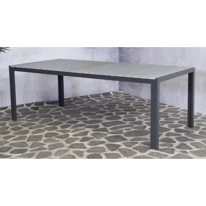 SenS-Line - Table de jardin Jersey - Polywood - 220 cm - Gris 6